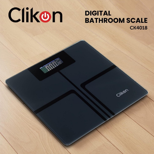 Clikon - Tempered Glass Digital Bathroom Scale, Automatic On/Off Zero Operation