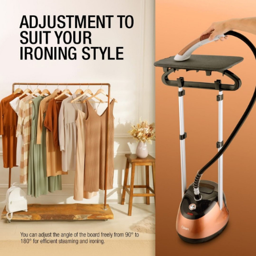 Clikon 2.2 Liter Capacity Garment Steamer With Height Adjustable Ironing Board