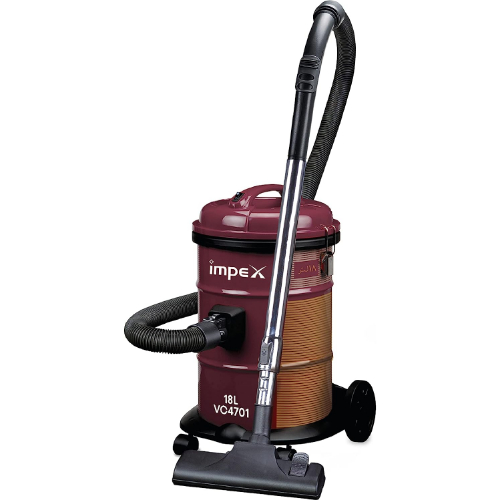 Impex VC 4701 Drum Vacuum Cleaner - 1600W 18 Ltr