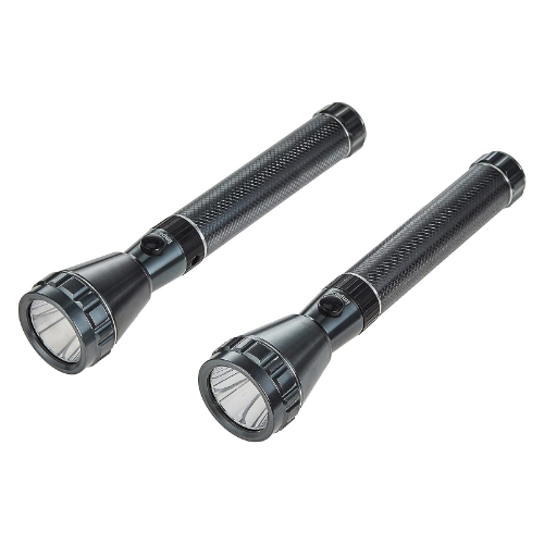 Impex CB 2222 Rechargeable LED Flashlight 2 Pcs Combo