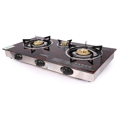 Impex IGS 1213F LP Gas Stove 3Burner Glass