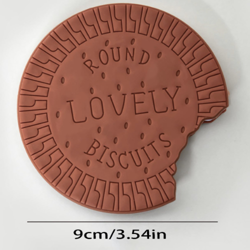 Biscuit Chocolate Kawaii Journal Rounded bitten - Pink Chocolate, White Chocolat