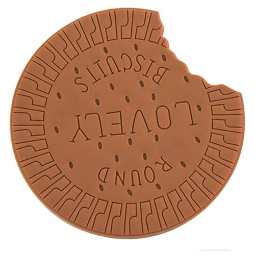 Biscuit Chocolate Kawaii Journal Rounded bitten - Pink Chocolate, White Chocolat