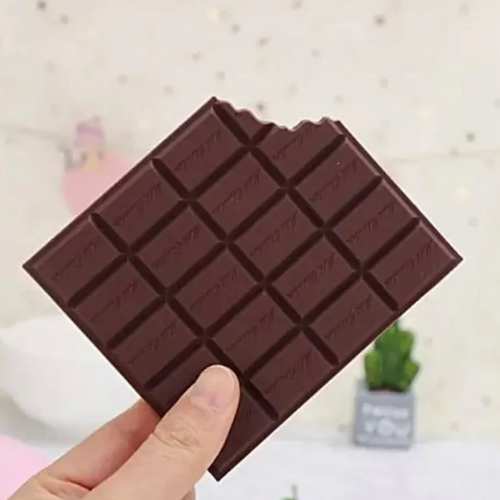 Biscuit Chocolate Kawaii Journal Rectangular whole - Pink Chocolate, White Choco