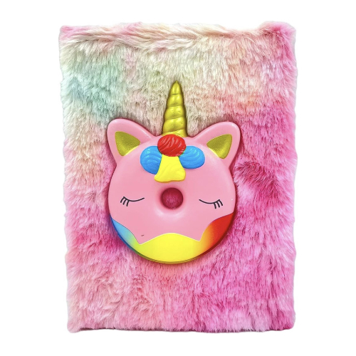 Furry and Squishy Daily Notebook - Donut Unicorn