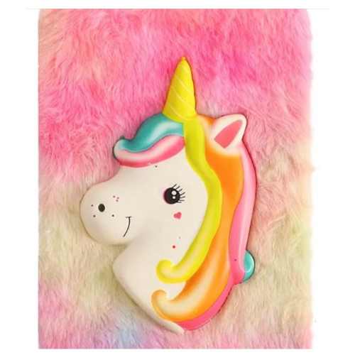 Furry and Squishy Daily Notebook - Unicorn