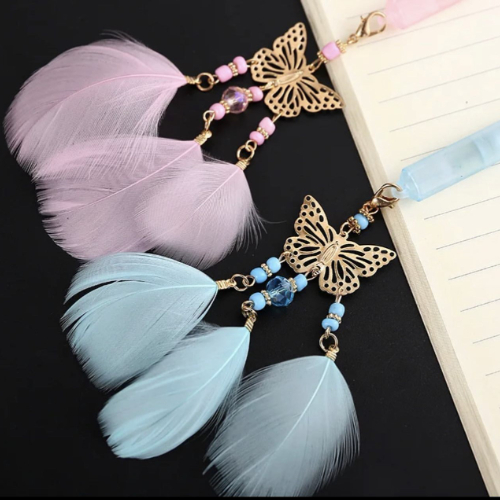 Kawaii Creative Butterfly and Feather Pens