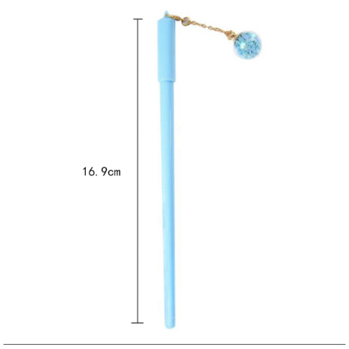 Kawaii Creative Pens with Glittery ball pendant