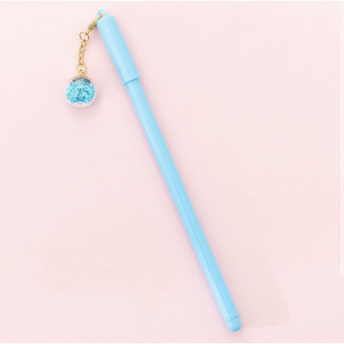 Kawaii Creative Pens with Glittery ball pendant