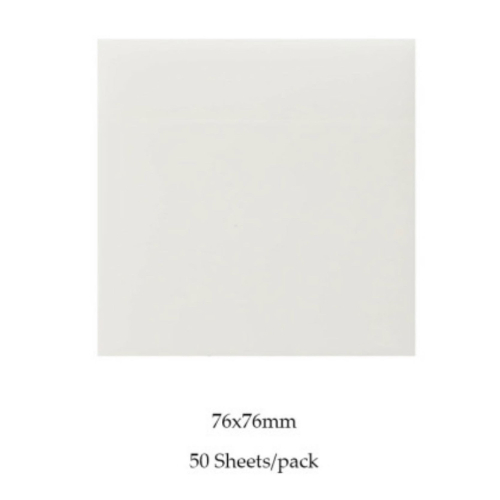 Transparent Sticky Note Pads Waterproof Self-Adhesive Memo Notepad Stationery.