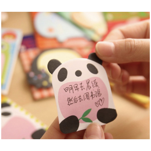 Creative Animal Shaped Sticky Notes - Panda Style