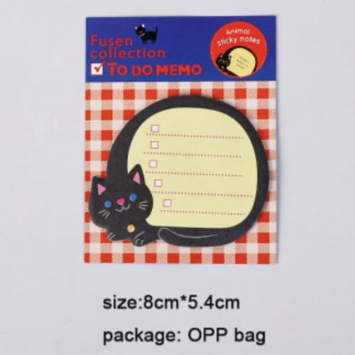 Creative Animal Shaped Sticky Notes - Cat Style