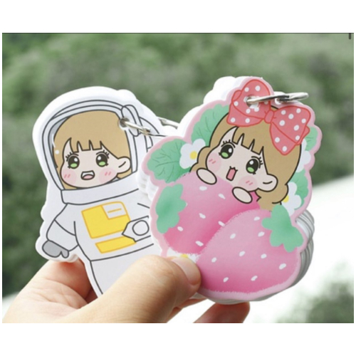 Cute Message Note Paper with chain