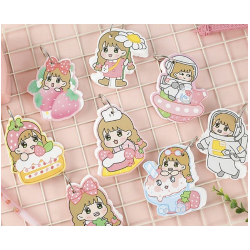 Cute Message Note Paper with chain