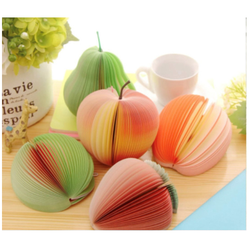 150 Sheets Creative Stationery Fruit Shape Note Paper Memo Pad (Peach)