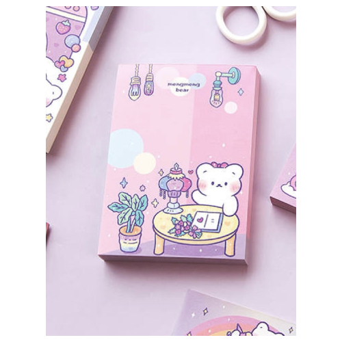 New cute Kawaii memo pad 100 sheets Design D