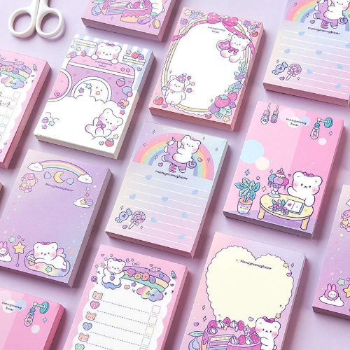 New cute Kawaii memo pad 100 sheets Design D
