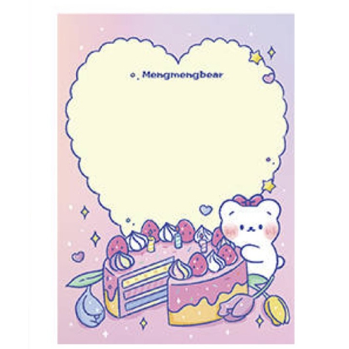 New cute Kawaii memo pad 100 sheets Design H