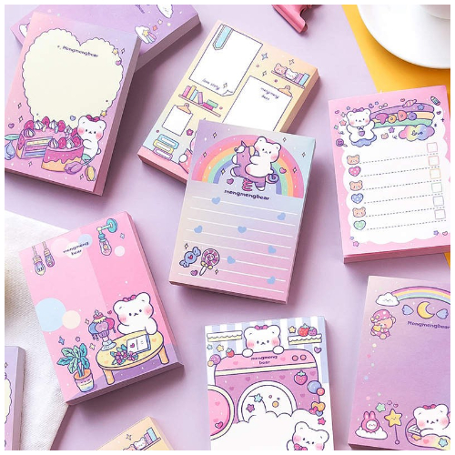 New cute Kawaii memo pad 100 sheets Design H