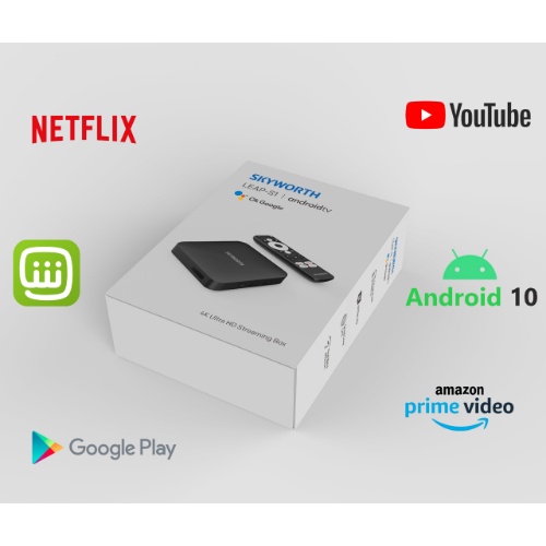 Skyworth LEAP-S1 Smart Box Android TV, Set Top Box, OTT Box, Android 10