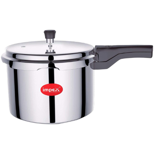 Impex ECO 5 Litre Induction Base Aluminium Pressure Cooker with Outer Lid