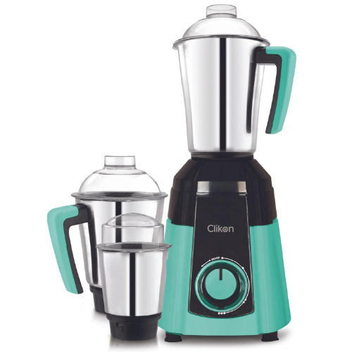 Clikon 3 in 1 Mixer Grinder with Stainless Steel Jars, Razor-sharp Blades