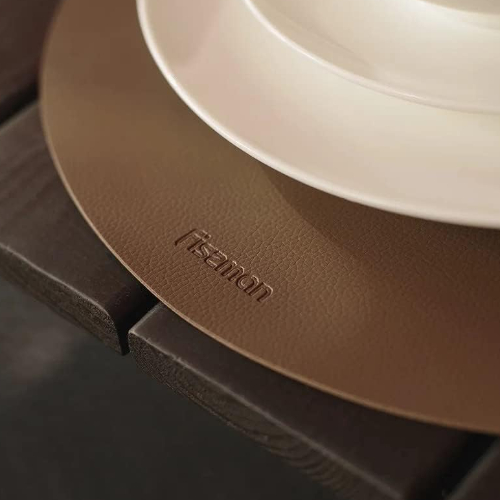 Fissman Placemat Wipeable Synthetic Leather Table Mats Waterproof Heat-Resistant
