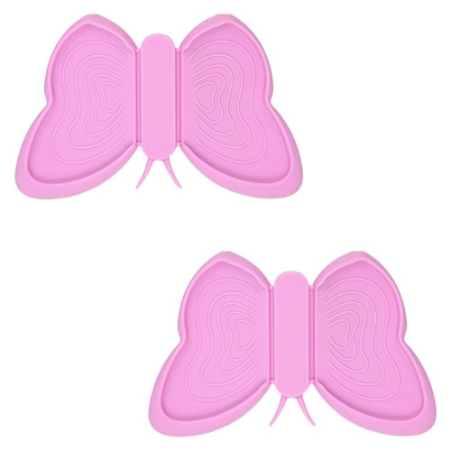 Fissman 2-Piece Butterfly Pot Holder Magnet Set Pink