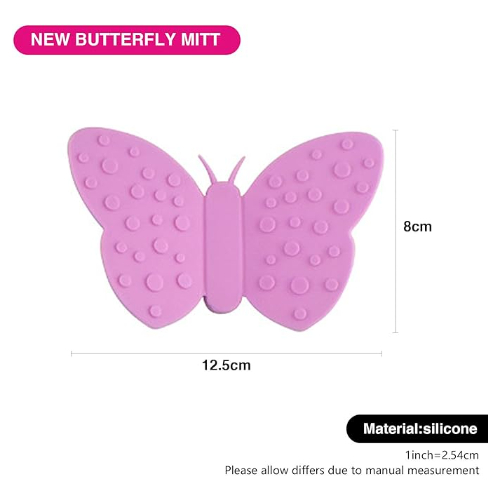 Fissman 2-Piece Butterfly Pot Holder Magnet Set Pink