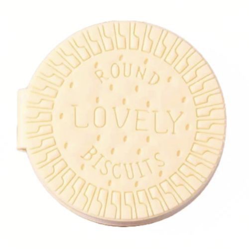 Biscuit Chocolate Kawaii Journal Rounded whole - Pink Chocolate, White Chocolate