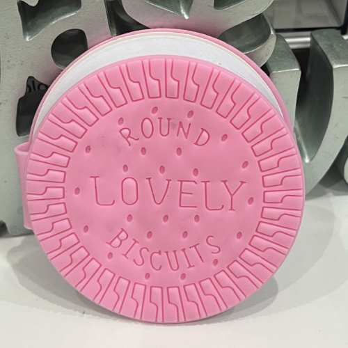 Biscuit Chocolate Kawaii Journal Rounded whole - Pink Chocolate, White Chocolate