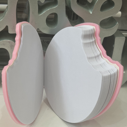 Biscuit Chocolate Kawaii Journal Rounded bitten - Pink Chocolate, White Chocolat