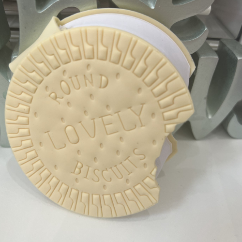 Biscuit Chocolate Kawaii Journal Rounded bitten - Pink Chocolate, White Chocolat