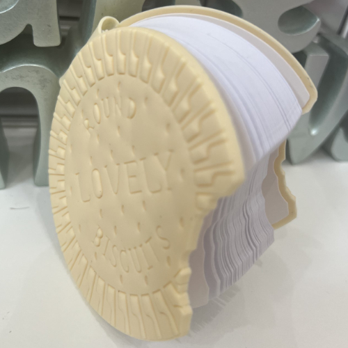 Biscuit Chocolate Kawaii Journal Rounded bitten - Pink Chocolate, White Chocolat