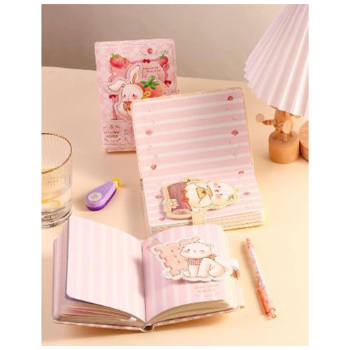 Eco-Friendly Diary Notebook Kawaii Magnetic Button