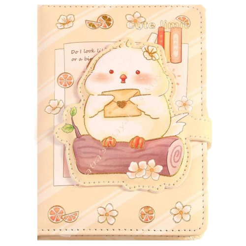Eco-Friendly Diary Notebook Kawaii Magnetic Button