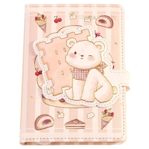 Eco-Friendly Diary Notebook Kawaii Magnetic Button