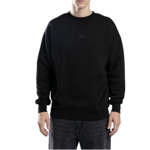 IAM Sweatshirt , turtleneck long sleeves, ribbed cuffs, Black