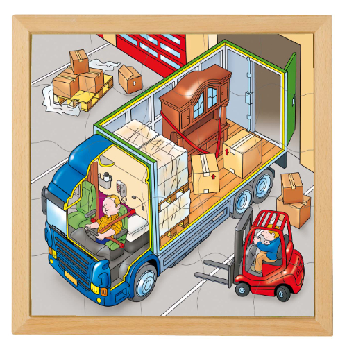 Educo 2 Layer Puzzle Truck