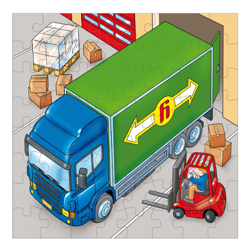 Educo 2 Layer Puzzle Truck