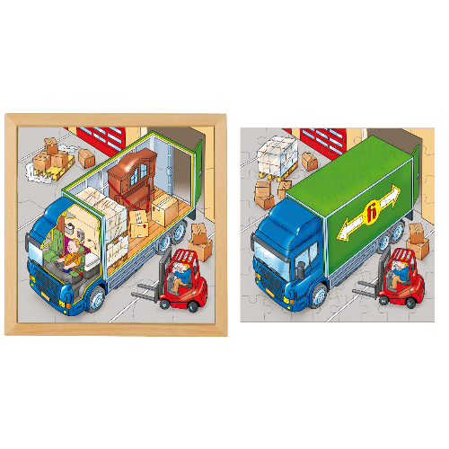 Educo 2 Layer Puzzle Truck