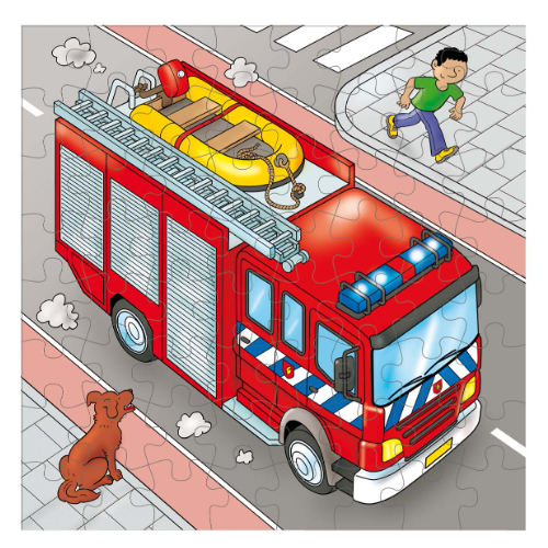 Educo 2 Layer Puzzle fire Engine