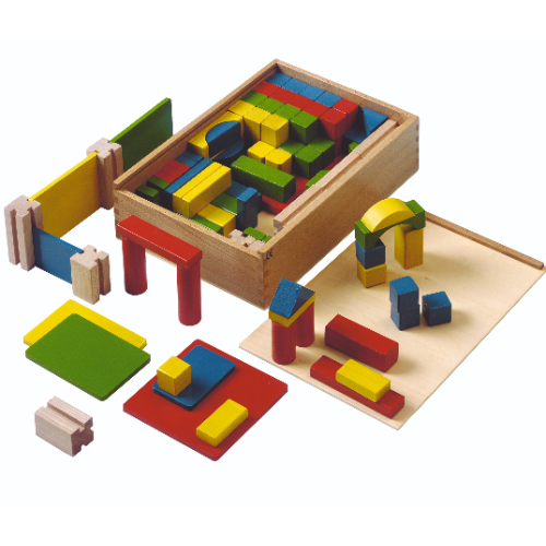 Educo 100 Colored Building Blocks