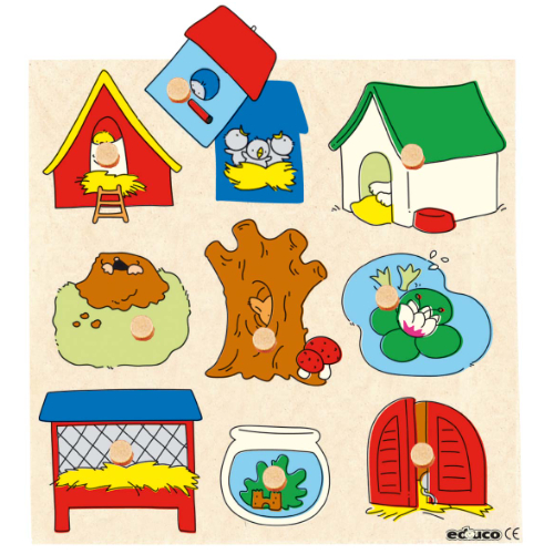 Educo Hidden Surprise Puzzle Animal Homes