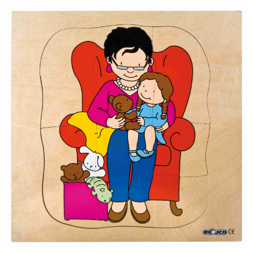 Educo Multilayer Puzzles - Grow Up - Grandmother