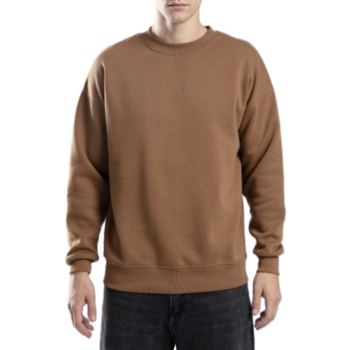 IAM Sweatshirt , turtleneck long sleeves, ribbed cuffs, Brown