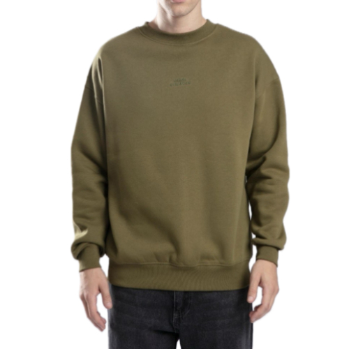 IAM Sweatshirt , turtleneck long sleeves, ribbed cuffs, Dark olive Green