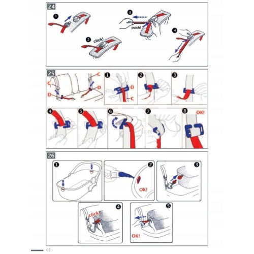 CAM Kit Auto Safety Belt, Grey