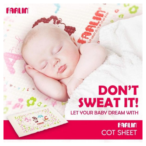 Farlin Baby Airfilled Cot Sheet 1pc, Assorted