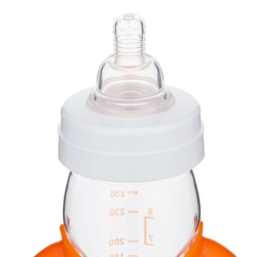 Farlin Anti-Choke Bended 250cc Feeding Bottle 1pc, Assorted